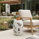 EV21996#14x19 Alytus Wavy Garden Stool