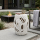 EV21996#14x19 Alytus Wavy Garden Stool