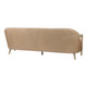 EV22010#87" Krestlin Taupe Top Grain Leather And Wood Sofa