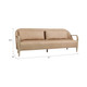 EV22010#87" Krestlin Taupe Top Grain Leather And Wood Sofa