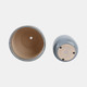 20265-04#S/2 6/8" Reactive Glazed Planters, Blue