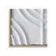 EV22051#40x40 Wood Venna Plaster Wall Decor, White