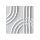 EV22051#40x40 Wood Venna Plaster Wall Decor, White