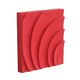 EV22053#S/6 14x14 Majesta Plaster Wall Decor, Red