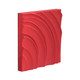 EV22053#S/6 14x14 Majesta Plaster Wall Decor, Red