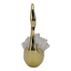 EV22071-01#6"cascade Crystal Sitting Swan With Curved Neck
