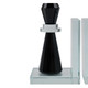 EV22087#S/2 7" Raina Crystal Chess Piece Bookends