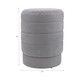 EV22088#19" Winsor Gray Suede Ottoman Stool