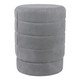 EV22088#19" Winsor Gray Suede Ottoman Stool