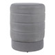 EV22088#19" Winsor Gray Suede Ottoman Stool
