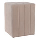 EV22089#19" Halofax Tan Suede Ottoman Stool