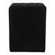 EV22090#19" Rayne Black Suede Ottoman Stool