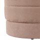 EV22091#19" Felix Taupe Suede Ottoman Stool