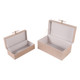 EV22092#S/2 12/14" Halofax Tan Suede Selenite Hardware Box