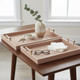 EV22093#S/2 17/20halofax Tan Suede Selenite Hardware Trays