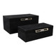 EV22094#S/2 12/14" Rayne Black Suede Boxes