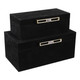 EV22094#S/2 12/14" Rayne Black Suede Boxes