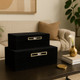 EV22094#S/2 12/14" Rayne Black Suede Boxes