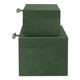 EV22098#S/2 12/14" Aubrina Green Suede/stone Hardware Bx