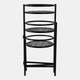 22117#22" Folding 3-tier Mandala Plant Stand, Black