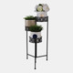22118#29" Folding 3-tier Plant Stand, Black