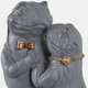 22139#15x9" Frog Waltz, Grey