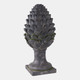 22140#30x13" Rustic Artichoke Statue With Moss, Grey