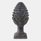 22140#30x13" Rustic Artichoke Statue With Moss, Grey