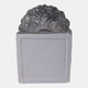 22140#30x13" Rustic Artichoke Statue With Moss, Grey