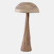 22145#32x17" Mushroom With Wood Grain, Brown 