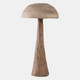 22145#32x17" Mushroom With Wood Grain, Brown 