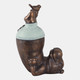 22148#17x12" Feet In The Air Hippo, Bronze