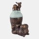 22148#17x12" Feet In The Air Hippo, Bronze