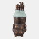 22148#17x12" Feet In The Air Hippo, Bronze