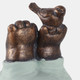 22148#17x12" Feet In The Air Hippo, Bronze