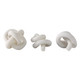 EV22155#S/3 4/5/5" Dayton Quartz Resin Knots, White