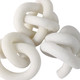 EV22155#S/3 4/5/5" Dayton Quartz Resin Knots, White
