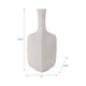 EV22169#19" Mortsel Large Quartz Resin Vase, White