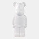 22180#12" Deco Bear Figure, White
