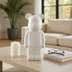 22180#12" Deco Bear Figure, White