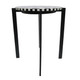 EV22182#Platted Blk And White Accent Table