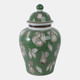 22192-02#14x9" Pears & Twigs Temple Jar, Green/brown