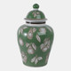 22192-02#14x9" Pears & Twigs Temple Jar, Green/brown