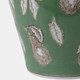 22192-02#14x9" Pears & Twigs Temple Jar, Green/brown