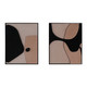 EV70457#S/4 16x20 Upton Suede Wall Art