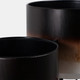 22209-03#S/2 19/23" Ombre Metal Planters On Stands, Brown K