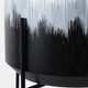 22209-04#S/2 19/23" Brush Strokes Metal Planters On Stands,