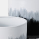 22209-04#S/2 19/23" Brush Strokes Metal Planters On Stands,
