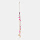 22215#22x10" Beaded Mosaic Flamingo Chime, Pink