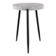 EV22173#21" Avondale Marble Accent Table, White